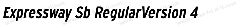Expressway Sb RegularVersion 4000字体转换